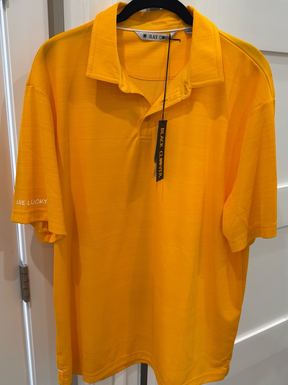 Black Clover Men’s Yellow Short-Sleeve Polo